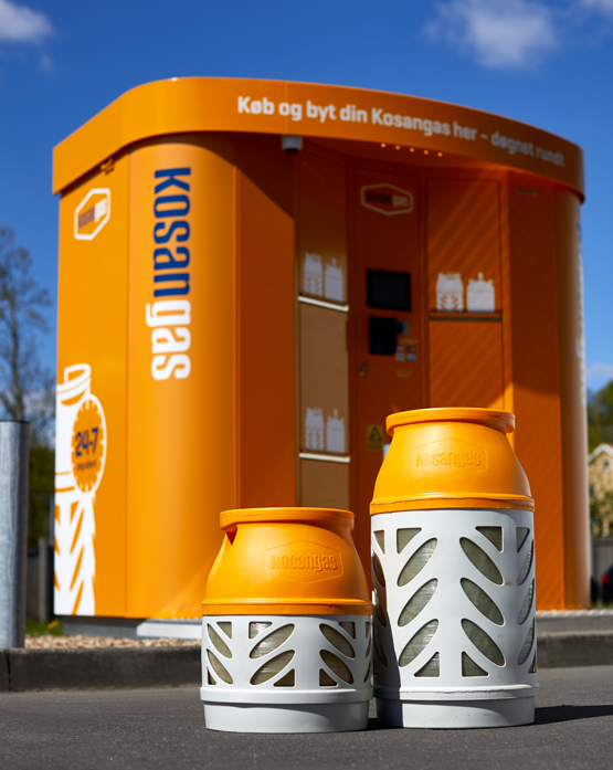 Ren og skær plade pakke Kosan Gasautomater nu i hele Danmark